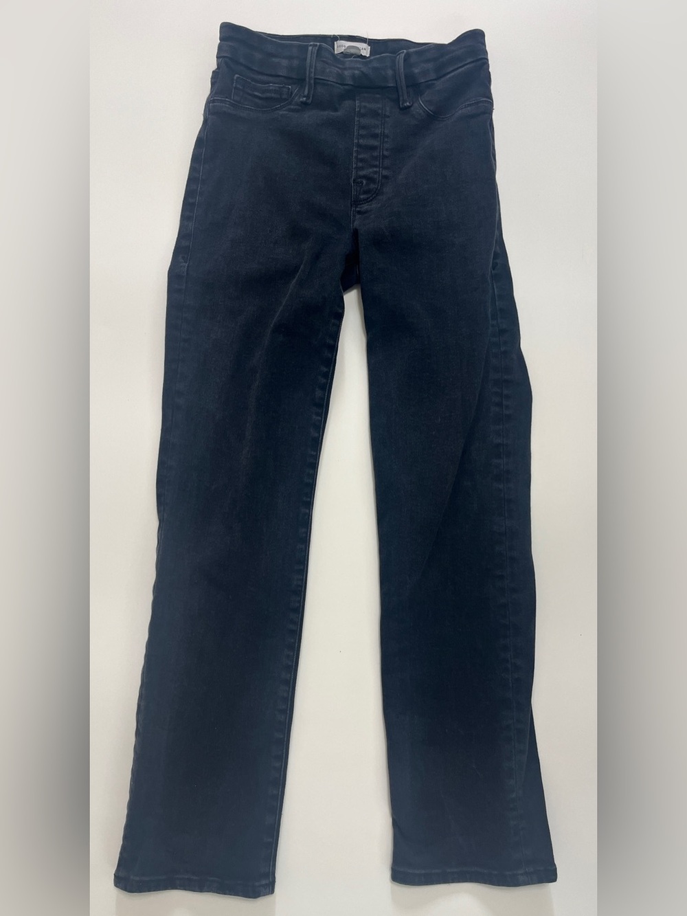 GOOD AMERICAN BLACK PULL ON JEANS SIZE MEDIUM
